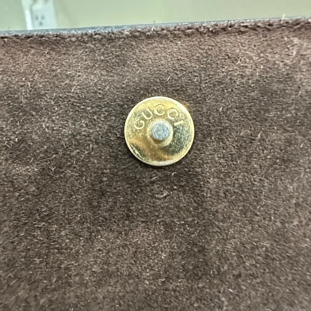 🚫SOLD🚫✨💎VINTAGE💎✨ GUCCI BAMBOO BAG
IN METALLIC CHAMPAIGNE LEATHER! - Picture 3 of 15